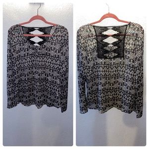 Black & White Blouse